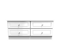 Ready Assembled 2 U Windsor 4 Drawer Bed Box (Ready Assembled) in White Ready Assembled 2 U White