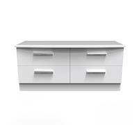 Ready Assembled 2 U Windsor 4 Drawer Bed Box (Ready Assembled) in White Ready Assembled 2 U White