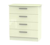 Ready Assembled 2 U Windsor 4 Drawer Chest (Ready Assembled) in Cream Ready Assembled 2 U Cream