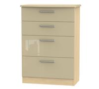 Ready Assembled 2 U Windsor 4 Drawer Deep Chest (Ready Assembled) in Light Brown Ready Assembled 2 U Light Brown