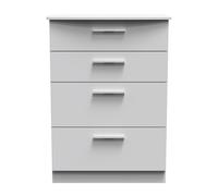 Ready Assembled 2 U Windsor 4 Drawer Deep Chest (Ready Assembled) in Mid Grey Ready Assembled 2 U Mid Grey