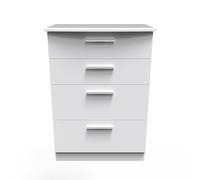 Ready Assembled 2 U Windsor 4 Drawer Deep Chest (Ready Assembled) in White Ready Assembled 2 U White