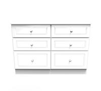 Ready Assembled 2 U Windsor 6 Drawer Chest (Ready Assembled) in White Ready Assembled 2 U White