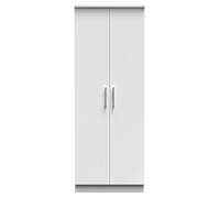 Ready Assembled 2 U Windsor Tall Double Hanging Wardrobe (Ready Assembled) in White Ready Assembled 2 U White