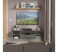 Ready Assembled 2 U Windsor Wide 1 Drawer TV & Media Unit (Ready Assembled) in Dark Grey Ready Assembled 2 U Dark Grey