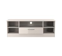 Ready Assembled 2 U Windsor Wide 1 Drawer TV & Media Unit (Ready Assembled) in Taupe Ready Assembled 2 U Taupe