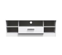 Ready Assembled 2 U Windsor Wide 1 Drawer TV & Media Unit (Ready Assembled) in White Ready Assembled 2 U White
