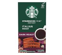 Starbucks VIA Instant Italian Roast Dark Roast Coffee (1 box of 8 packets)