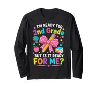 Ready for 2nd Grade Student Funny Back to School Kids Long Sleeve T-Shirt