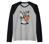 Ready for a Good Frosting Funny Adult Humor Gingerbread Man Raglan Baseball Tee