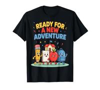 Ready for a New Adventure Back to School Teacher Student T-Shirt