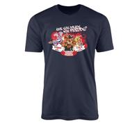 Ready for Freddy T-Shirt Top Tee - Survival Horror Hostile Video Game Character Inspired Gamer Five Nights Fazbear's Pizza Adult Teen Gift Present (2XL, Oxford Navy)