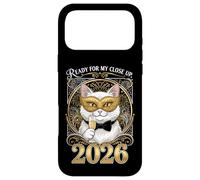 Ready For My Close Up 2026 Fancy Cat New Year Case for iPhone 17 Pro Max