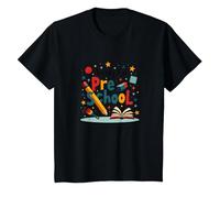 Ready for Pre School - Fun Learning Adventure Begins T-Shirt, Kids, Black, 8 Years