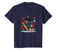 Ready for Pre School - Fun Learning Adventure Begins T-Shirt, Kids, Navy, 3 Years