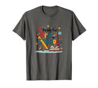 Ready for Pre School - Fun Learning Adventure Begins T-Shirt, Men, Asphalt, XXL
