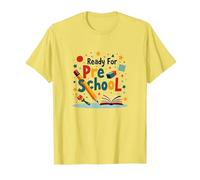 Ready for Pre School - Fun Learning Adventure Begins T-Shirt, Men, Lemon, S