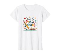 Ready for Pre School - Fun Learning Adventure Begins T-Shirt, Women, White, XS
