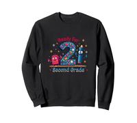 Ready For Second Grade Milestone Kids School Start Sweatshirt, Adult Unisex, Black, XXL