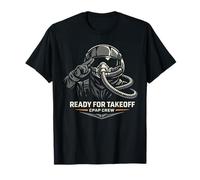 Ready for Takeoff CPAP Crew Fighter Pilot Design T-Shirt