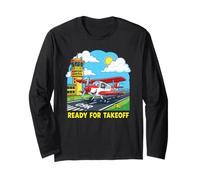 Ready for Takeoff Travel Adventure Airplane Enthusiast Seeke Long Sleeve T-Shirt