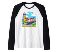 Ready for Takeoff Travel Adventure Airplane Enthusiast Seeke Raglan Baseball Tee