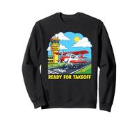 Ready For Takeoff Travel Adventure Airplane Enthusiast Seeke Sweatshirt