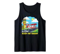 Ready for Takeoff Travel Adventure Airplane Enthusiast Seeke Tank Top