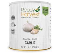 Ready Harvest Freeze-Dried Garlic for Camping Food | Camper Must-Haves Camping Essentials | Hurricane Preparedness Items as Survival Food | Pantry Staples | #10 Can | 25-Year Shelf Life | 1 can