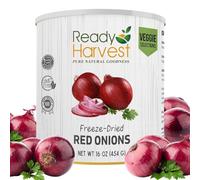 Ready Harvest Freeze-Dried Red Onions Fresh Alternative | Chopped Onions Diced Onions Dried Onions Minced Onions Canned Onions | Freeze-Dried Veggies Food #10 Can 25-Year Shelf Life 16oz