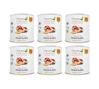 Ready Harvest Freeze Dried Peaches Freeze Dried Fruit, Freeze Dried Food Gluten Free Snacks, Fruit Snacks, Canned Food, Camping Essentials, Veggie Snacks #10 Can, 25-year shelf life 6 cans 397g