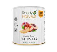 Ready Harvest - Freeze Dried Whole Foods for Emergency Food Storage, Camping Supplies, and Survival Kits | Sealed Fresh in #10 Can | 30 Year Shelf Life | 1 Can | Peaches