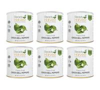 Ready Harvest Green Bell Pepper Freeze-Dried Food Freeze Dried Vegetables Pantry Staples Survival Emergency Supply Canned Vegetables Survival 25-Year Shelf Life #10 Can 6.3oz 6 Cans