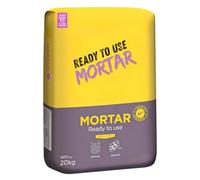 Ready Mix Mortar 20kg for Bricklaying and Patching - Pre Blended Cement with Lime & Sand - Just Add Water - Easy to Use - Weather Resistant - Grey Set Colour - Packaging May Vary
