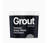 Ready-Mixed Fix & Grout Tile Wall Floor 4.5kg Tub Hemway Grey One Size