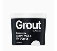 Ready-Mixed Fix & Grout Tile Wall Floor 4.5kg Tub Hemway White One Size