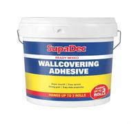 Ready Mixed Wallcovering Adhesive 2.4kg | Wallpaper Paste for Vinyl & Heavy Wallcoverings | Strong Hold Interior Wall Adhesive