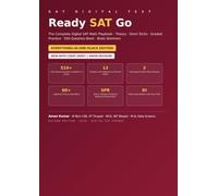 Ready SAT Go: The Complete Digital SAT Math Playbook - 510+ Fully Solved Questions, Short-Trick Cheat Sheet, Rapid Revision & 2 Adaptive M
