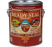 Ready Seal Stain & Sealer for Wood, Outdoor Deck and Fence, 1 Gallon, Multiple Colors Available - Easy to Apply, No Back Brushing Needed, and UV Protection (Pecan #115)