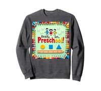 Ready, Set, Preschool! Colorful Learning Adventure Begins Sweatshirt, Adult Unisex, Dark Heather Grey, S