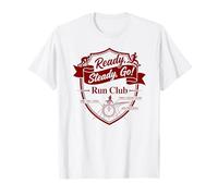 Ready Steady Go Run Club Retro Running Athletic T-Shirt