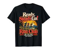 Ready Steady Go Run Club Vintage Sunset Mountain Trail T-Shirt