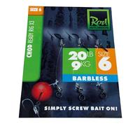 Ready Tied Chod Rigs - 3pcs - Size 4 Micro Barb Rod Hutchinson Fishing Tackle