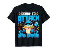Ready to Attack 3rd Grade Shark Cool First Day of School Boy T-Shirt