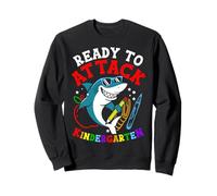 READY TO ATTACK Kindergarten Funny Shark Kindergarten Sweatshirt