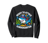 Ready to Attack Kindergarten Shark Back to School Boys Kids Sweatshirt