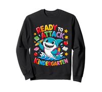 Ready to Attack Kindergarten Shark Back to School Boys Kids Sweatshirt