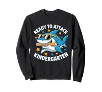 Ready to Attack Kindergarten Shark Back to School Boys Kids Sweatshirt