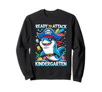Ready to Attack Kindergarten Shark Back to School Boys Kids Sweatshirt
