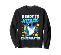 Ready to Attack Kindergarten Shark Back to School Boys Kids Sweatshirt